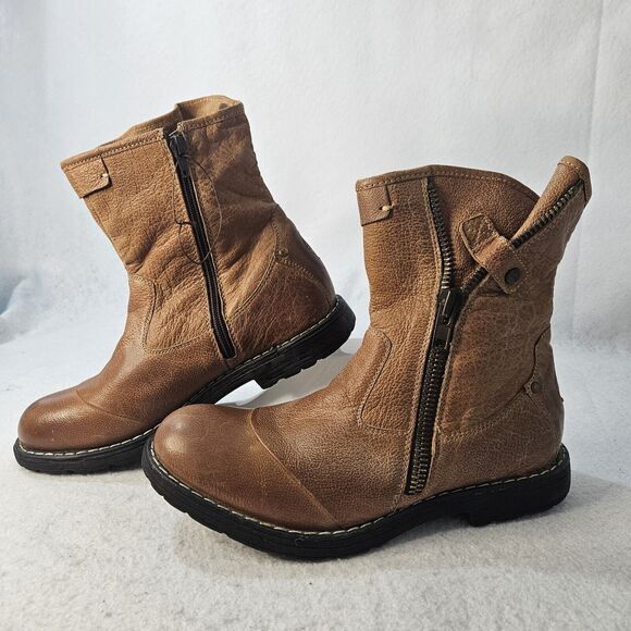 LASOCKI Cognac Brown Boot Mens Sz 41 Leather - Picture 2 of 5